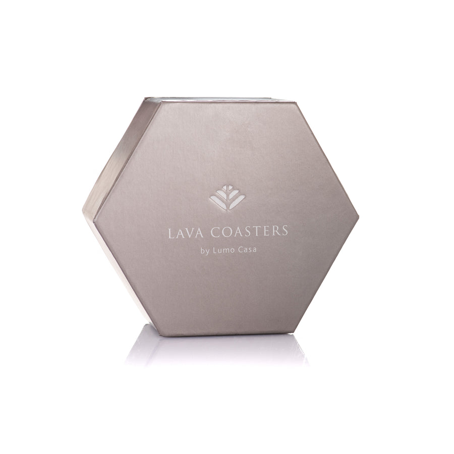 Lava Coasters gift box by Lumo Casa